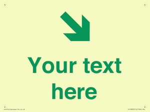 Custom Safe Condition inverse: Green Down right arrow